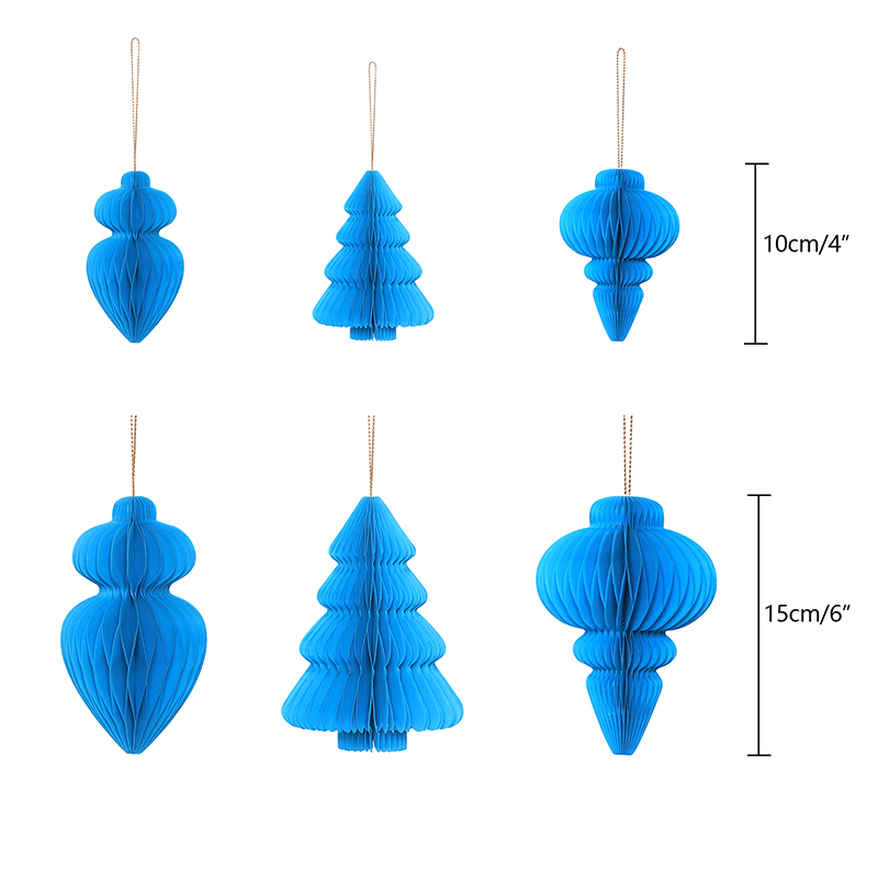 Blue Christmas Paper Honeycomb Ornaments-Size.jpg